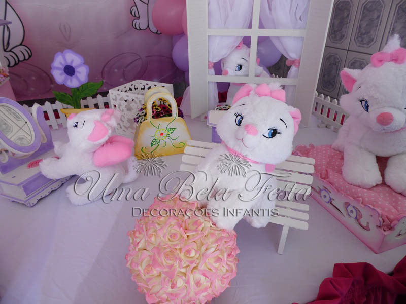 Decoração Infantil, Tema Gata Marie, Elizabete Festas