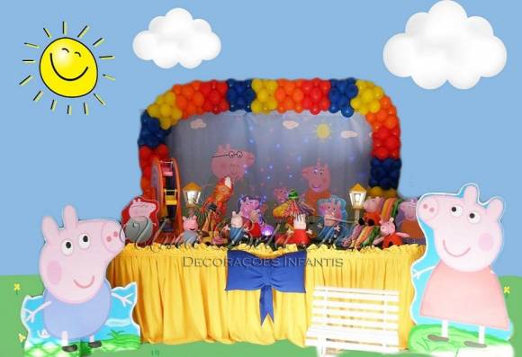 Aluguel Decoração Festa Infantil Pequena Peppa Pig