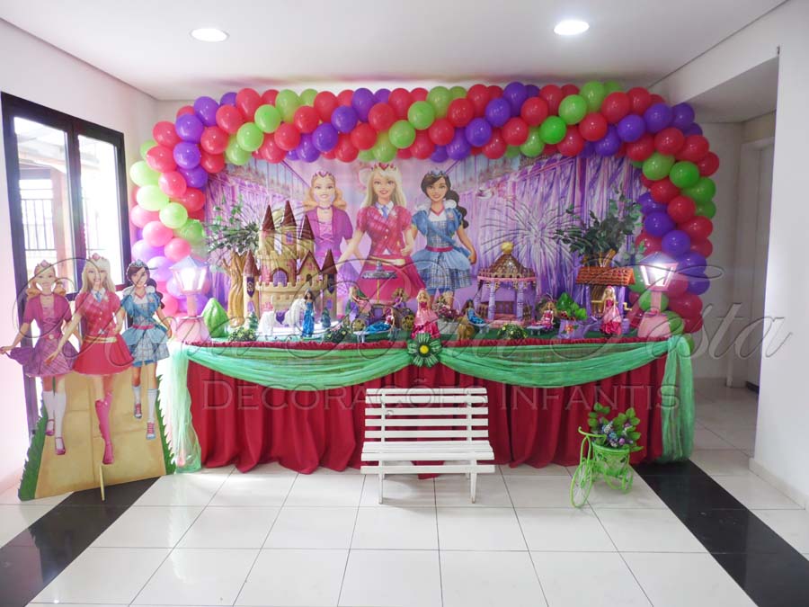 Decoração de aniversário tema Barbie, festa da Barbie  Barbie party  decorations, Barbie theme party, Barbie birthday party