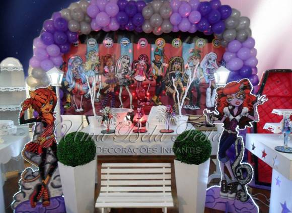 Decoração Festa Infantil Provençal Monster High