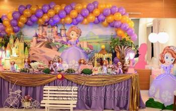 Aluguel Decoração Festa Infantil Princesa Sofia