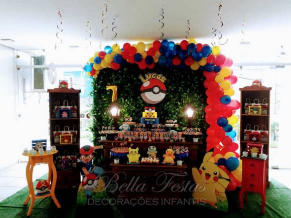 ecoração Festa Infantil Provençal Pokémon