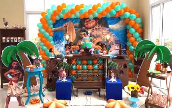 Aluguel Decoração Festa Infantil Moana - Rústica